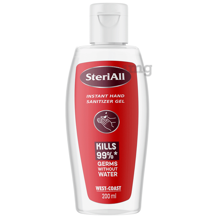 SteriAll Instant Hand Sanitizer Gel (200ml Each)