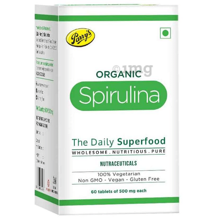 Parry's Organic Spirulina 500mg Tablet