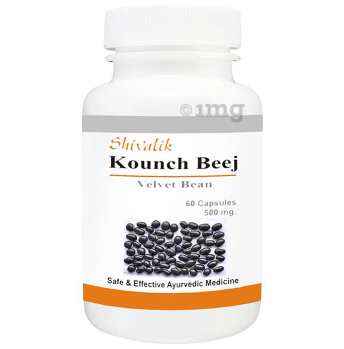Shivalik Herbals Kounch Beej- Velvet Bean 500mg Capsule Pack of 2