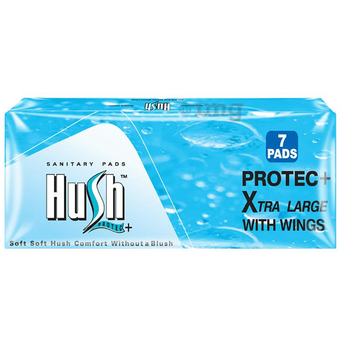 Hush Protec+ Sanitary Pads with Wings XL