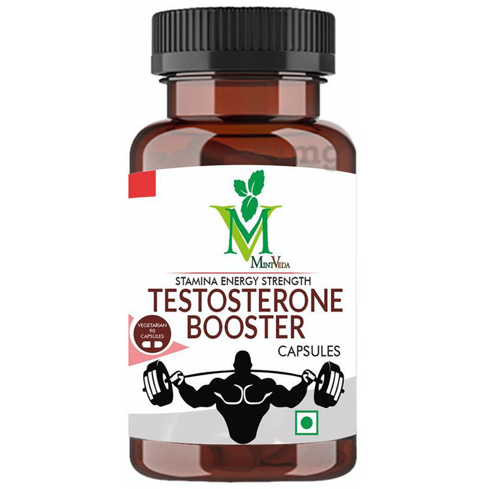Mint Veda Testosterone Booster Vegetarian Capsules for Energy, Stamina & Strength