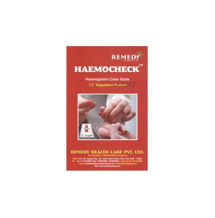 Haemocheck Haemoglobin Color Scale Starter Kit- 50 Test Strip