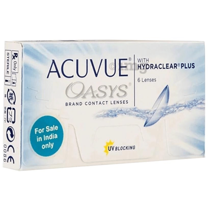 Acuvue Oasys with Hydraclear Plus Contact Lens Optical Power -8.5 Transparent Spherical