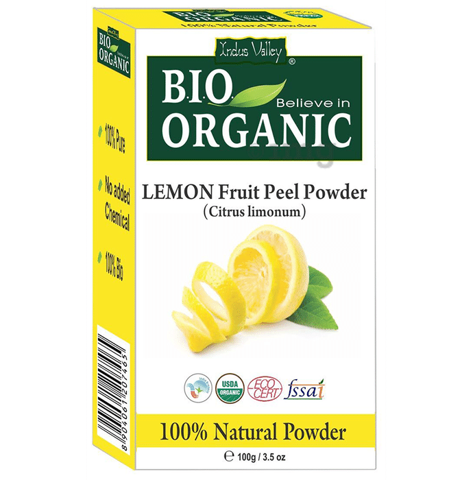 Indus Valley Bio Organic Lemon Fruit Peel Powder