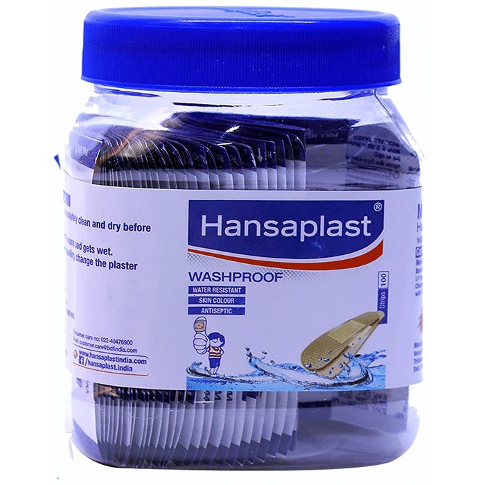 Hansaplast Washproof Medicated Dressing Band Aid, First Aid