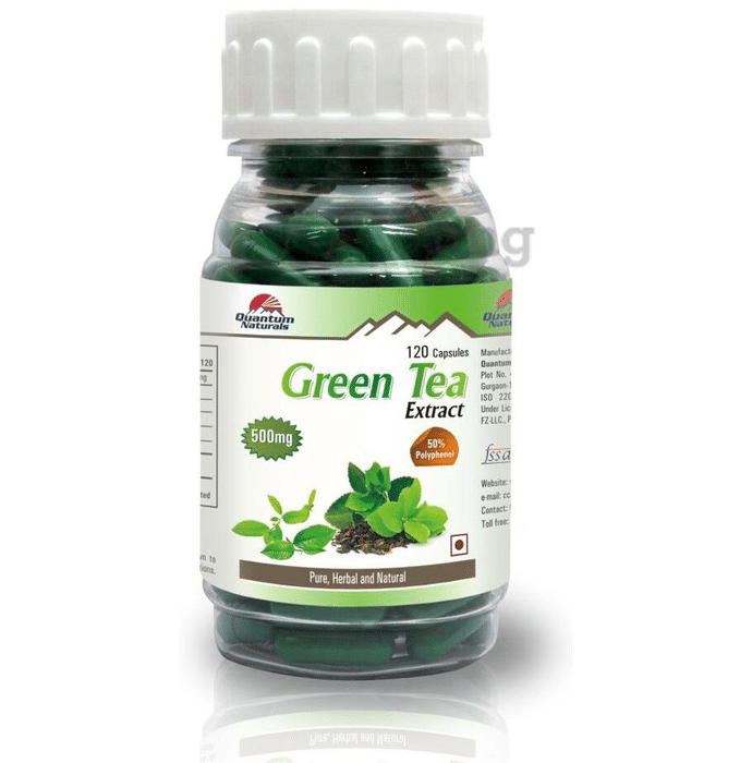 Quantum Naturals Naturals Green Tea Extract 500mg Capsule