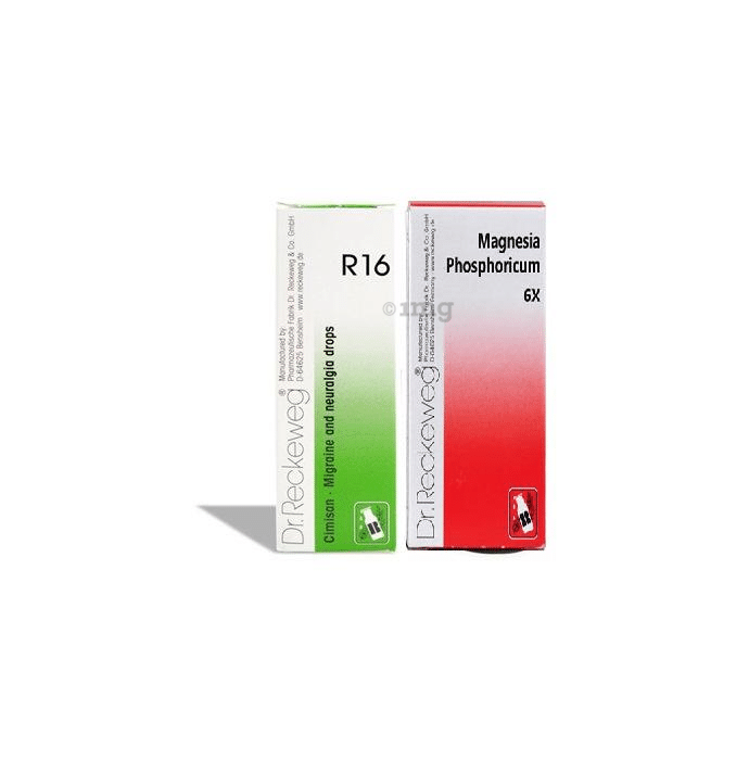 Dr. Reckeweg Migraine Care Combo (R16 + Magnesia Phosphoricum Biochemic Tablet 6X)