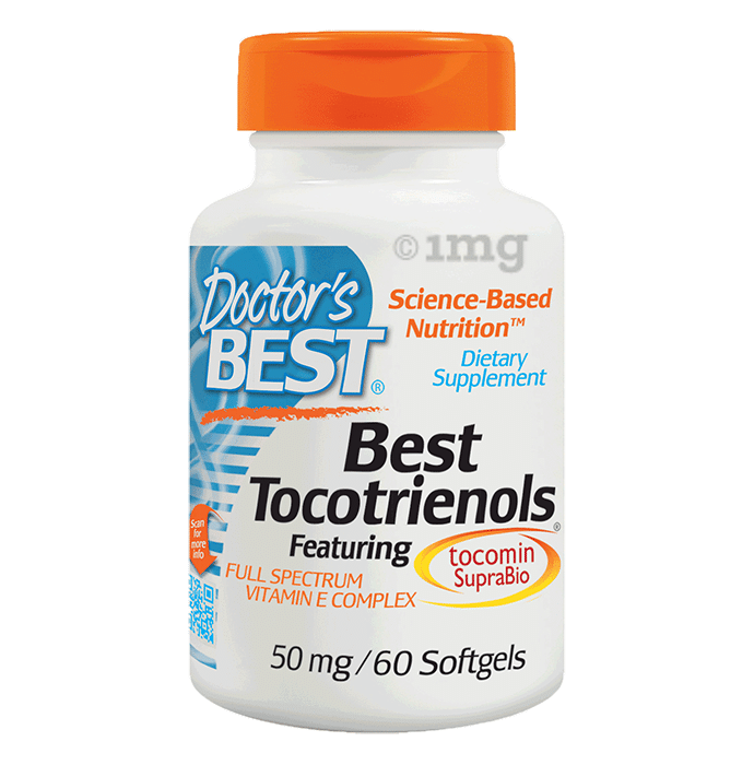 Doctor's Best Tocotrienols 50mg Softgels | Full Spectrum Vitamin E Complex