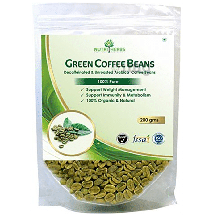 Nutriherbs Decaffeinated & Unroasted Arabica Green Coffee Beans