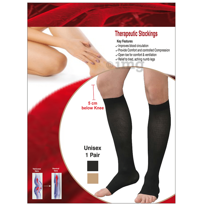 Sira Beauty Medical Varicose Grade II Medium Pressure Therapeutic Stockings Medium Black