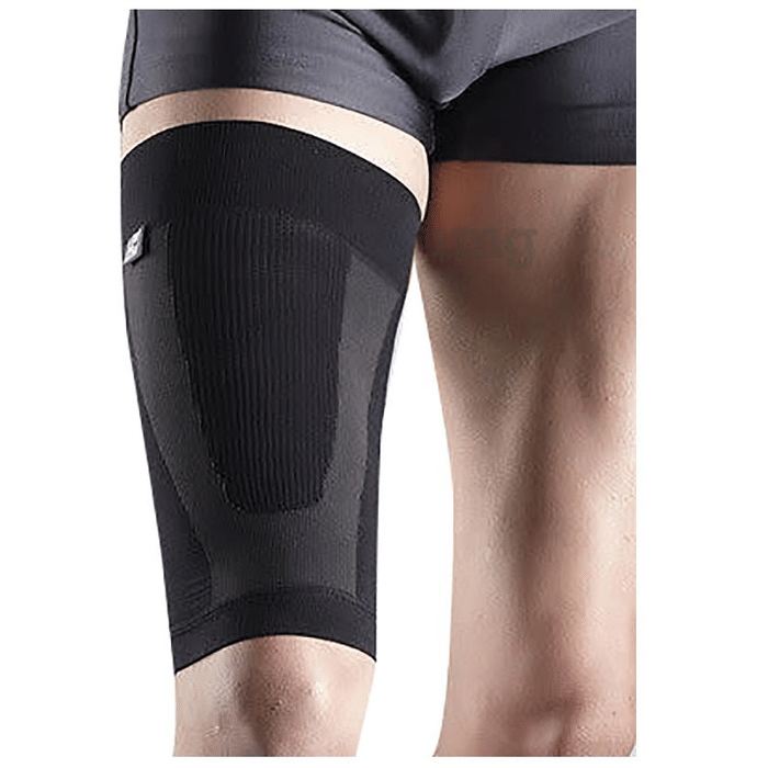 Bodyprox Thigh Compression Sleeve (1 Pair), Hamstring Compression Sleeve  for Men and Women (Small)