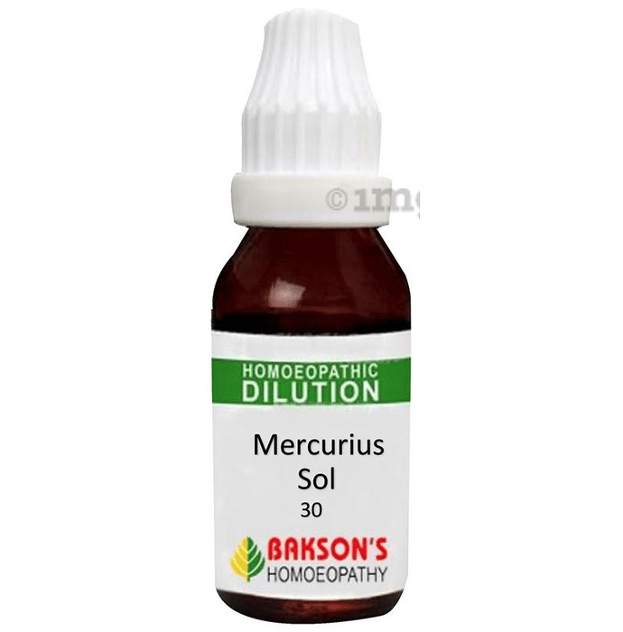 Bakson's Homeopathy Mercurius Sol Dilution 30 CH