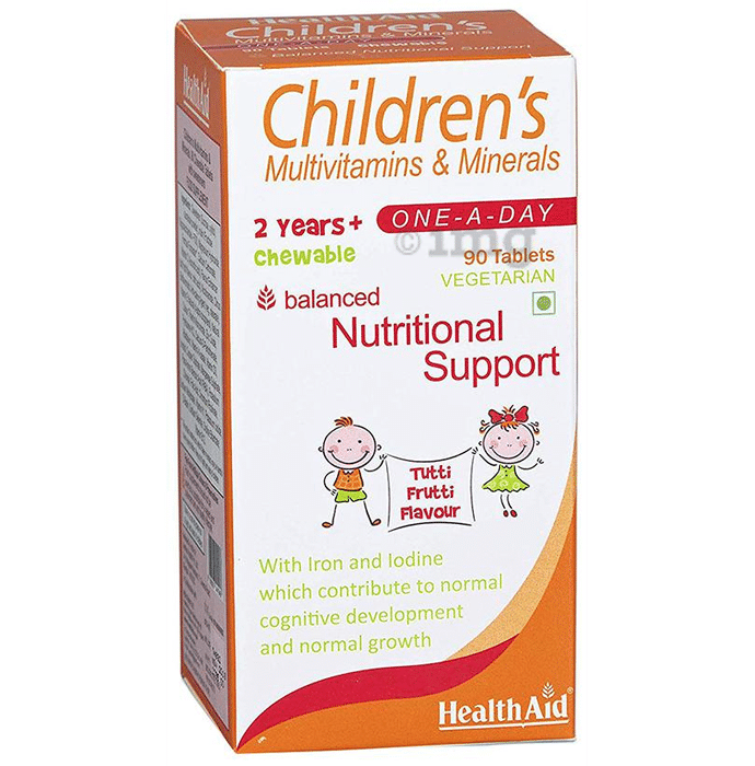 Healthaid Childrens Multivitamins & Minerals Chewable Tablet Tutti Frutti