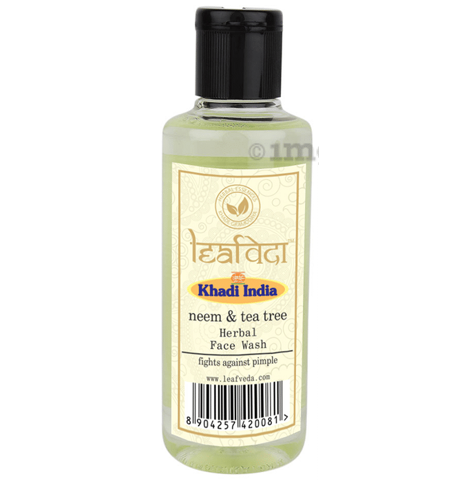 Khadi Leafveda Herbal Neem & Tea Tree Face Wash