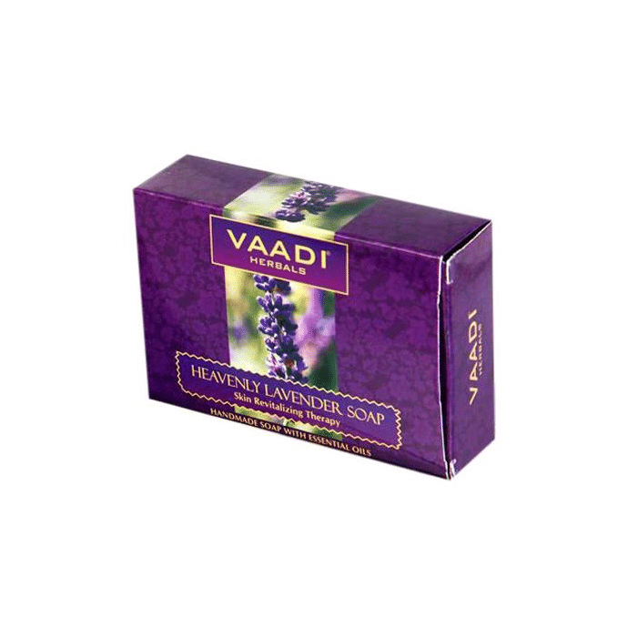 Vaadi Herbals Super Value Pack of 6 Heavenly Lavender Soap (75gm Each)
