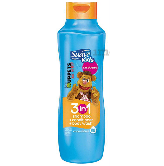 Suave Kids 3 in 1 Shampoo, Conditioner & Bodywash Raspberry