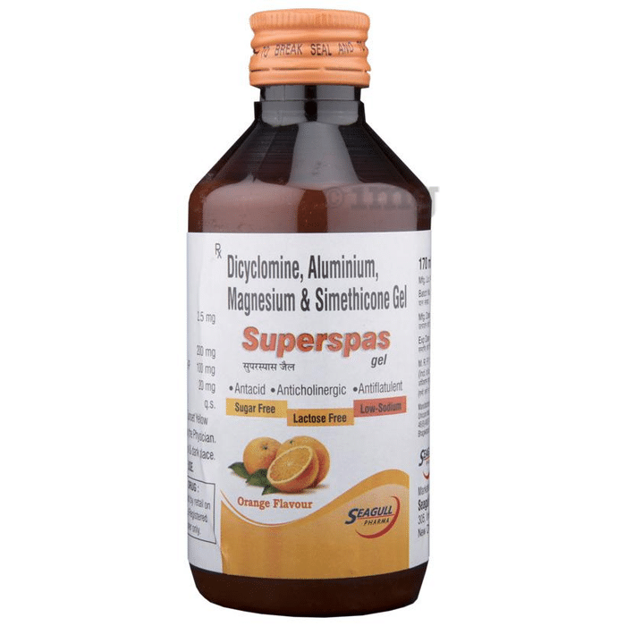 Superspas Oral Gel Orange Sugar Free