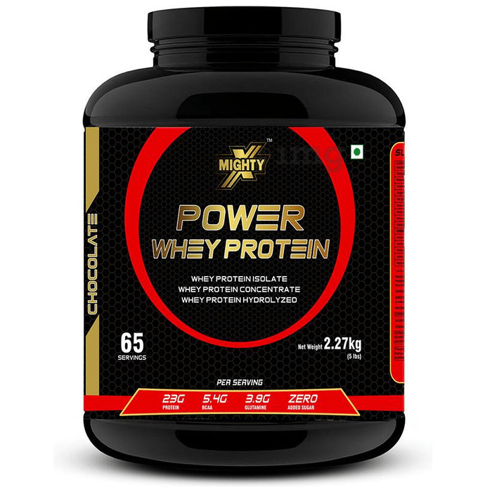 MightyX Power Whey Protein with Free Shaker Chocolate