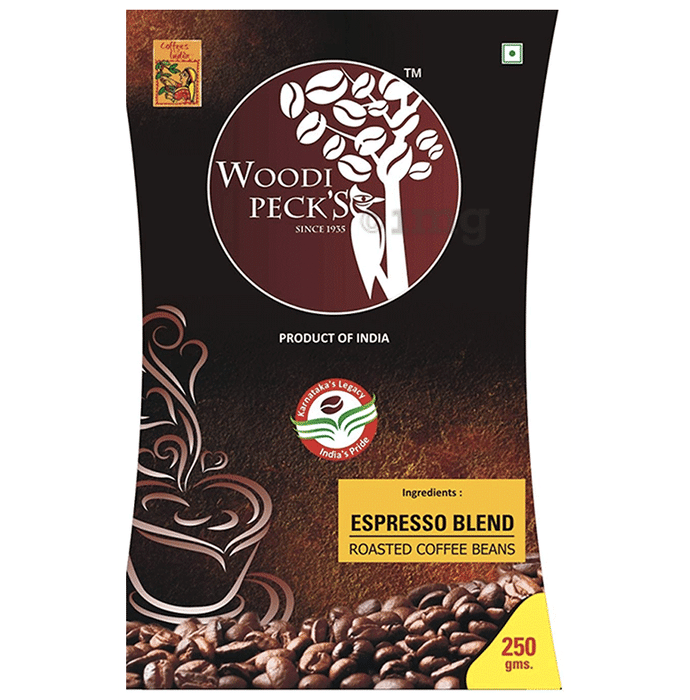 Woodi Peck's Coffee Beans Espresso Blend Roasted