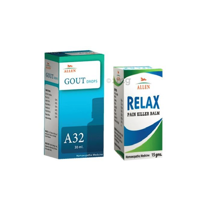 Allen Anti Gout Combo (A32 + Relax Pain Killer Balm)
