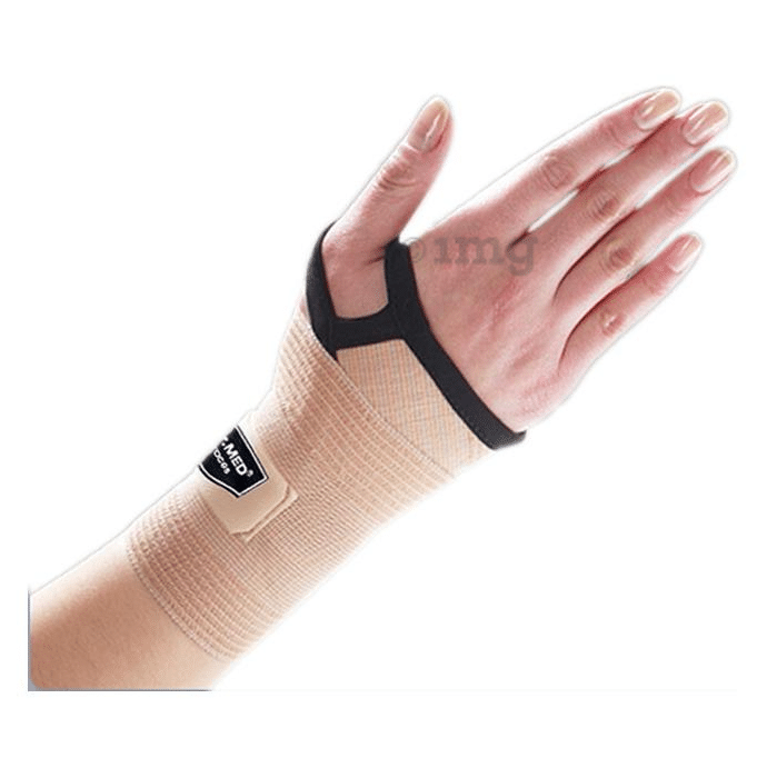 Dr MED Elastic Wrist Support (Winding Type) DR-W136 Universal Beige