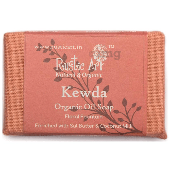 Rustic Art Kewda Organic Oil Soap