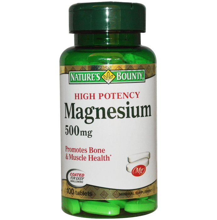 Nature's Bounty High Potency Magnesium 500mg Tablet
