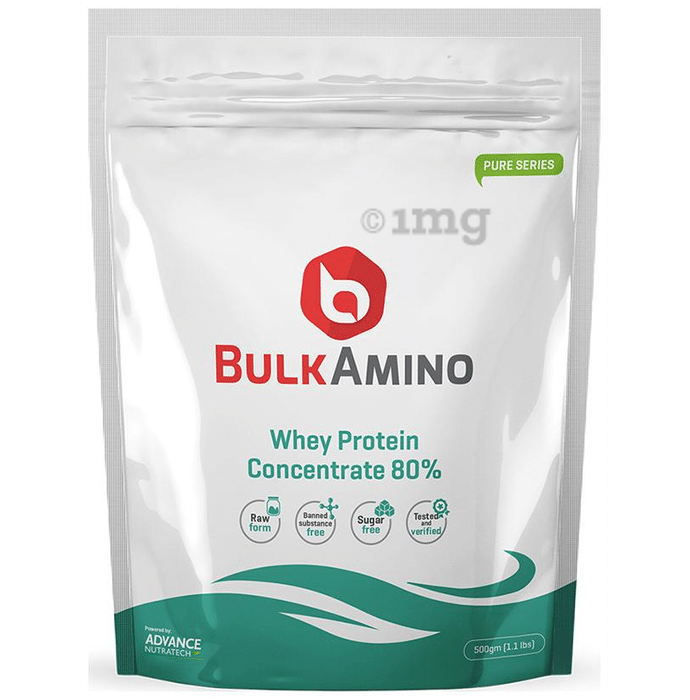Advance Nutratech Bulk Amino Whey Protein Concentrate 80% Powder Unflavoured