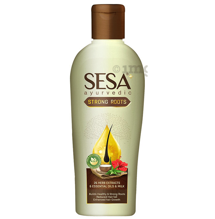 Sesa Ayurvedic Strong Roots Oil with 26 Herbs  6 Oils  for Hair Fall  Control  Hair Growth  5000yearold Kshir Pak Vidhi  NO Mineral Oil 200  ml