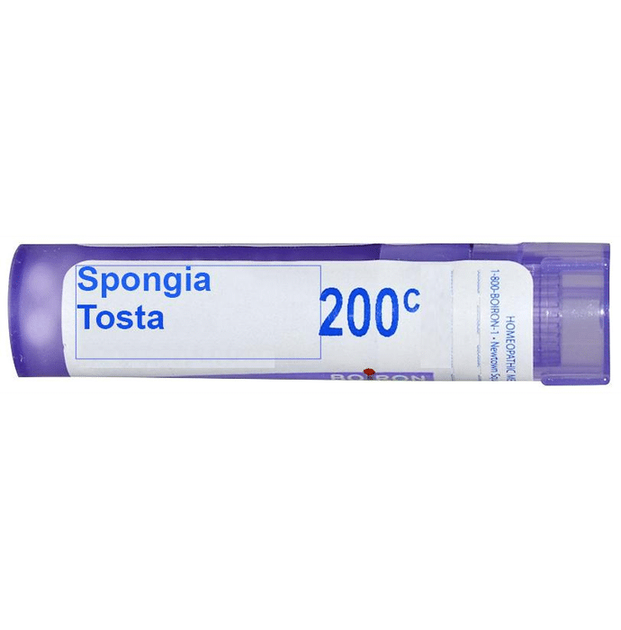 Boiron Spongia Tosta Single Dose Approx 200 Microgranules 200 CH