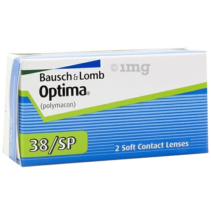 Bausch + Lomb Optima 38/SP Contact Lens Optical Power -2 Transparent Spherical