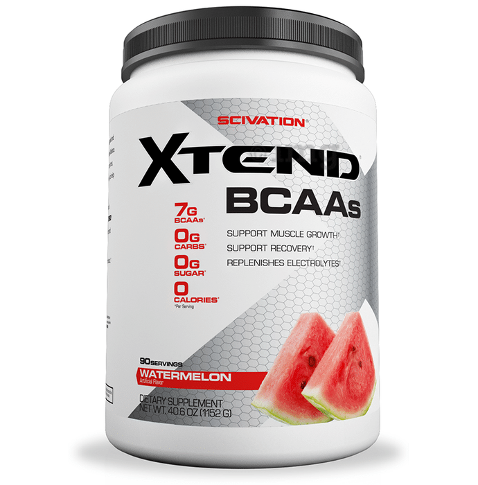 Scivation Xtend BCAA Powder with Electrolytes| For Muscle Growth & Recovery | Flavour Watermelon