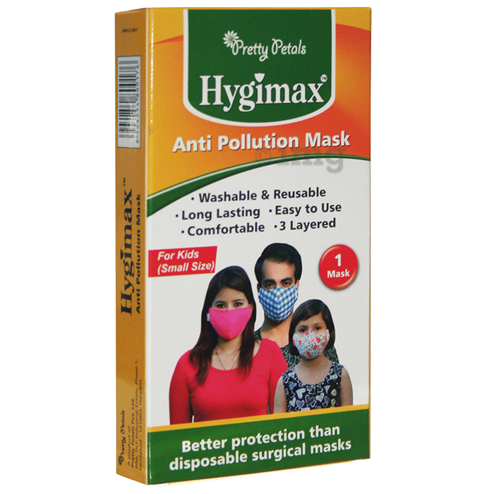 Pretty Petals Hygimax Anti Pollution Mask for Kids Small