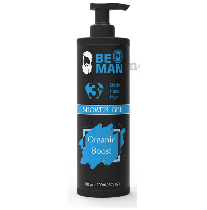 Be O Man Organic Boost 3 in 1 Shower Gel