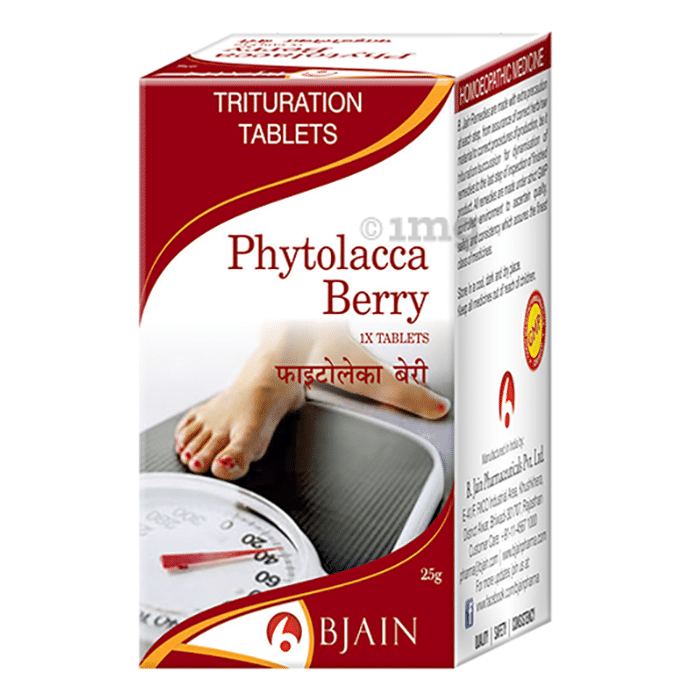 Bjain Phytolacca Berry Trituration Tablet 1X