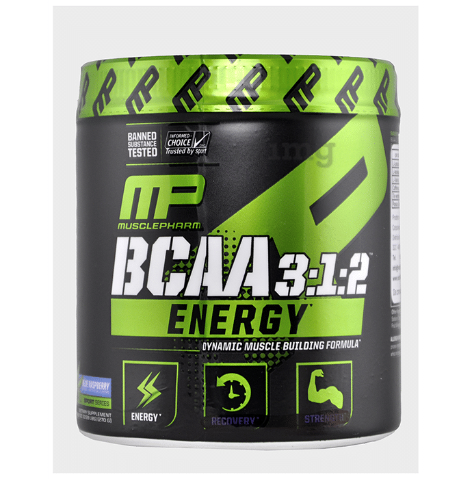 Muscle Pharm BCAA 3:1:2 Energy Powder Blue Raspberry