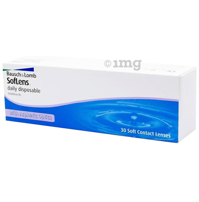 Bausch + Lomb Soflens Daily Disposable Contact Lens Optical Power -5.25 Transparent Spherical