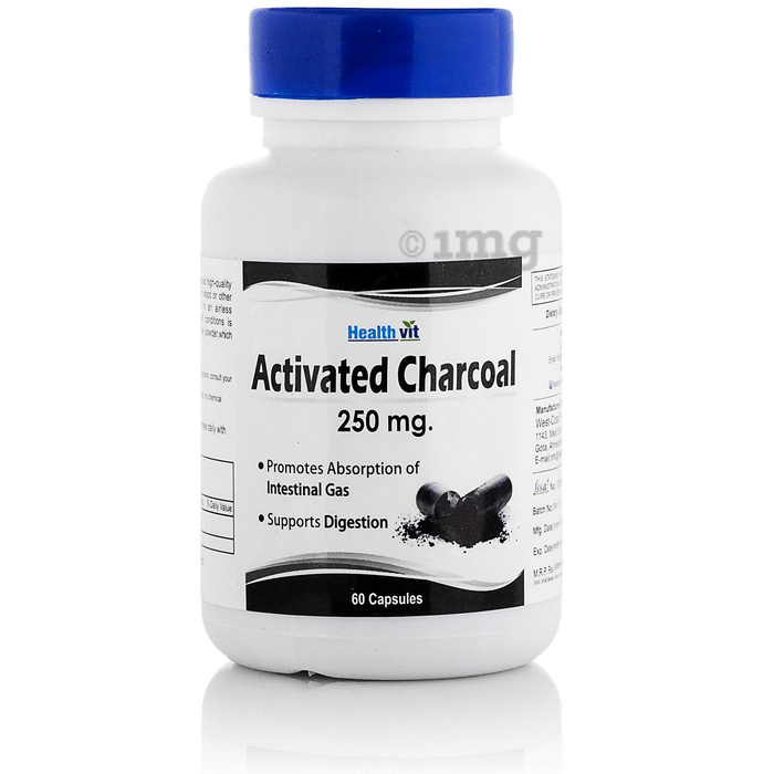 HealthVit Activated Charcoal 250mg Capsule