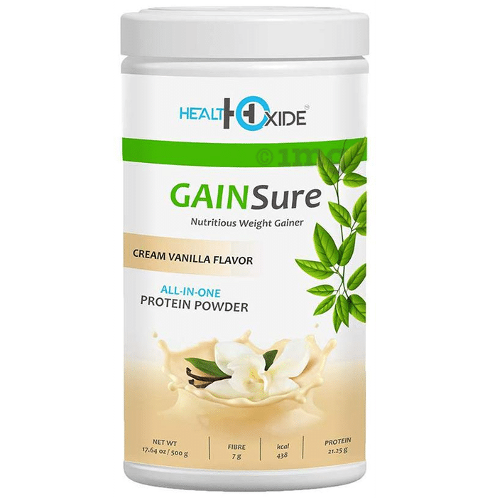 HealthOxide GainSure Protein Powder Cream Vanilla