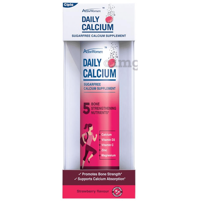 ActivWomen Daily Calcium Supplement Strawberry Sugar Free