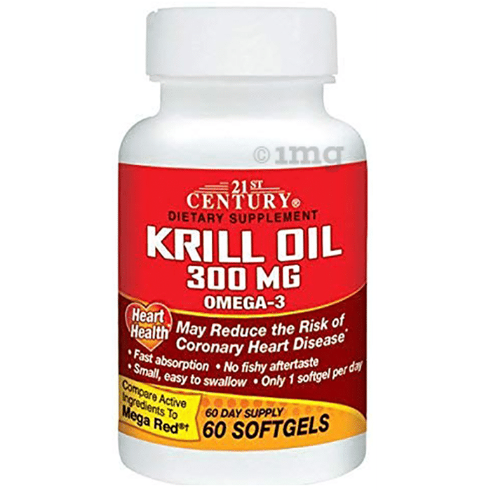 21st Century Krill Oil 300mg Softgels