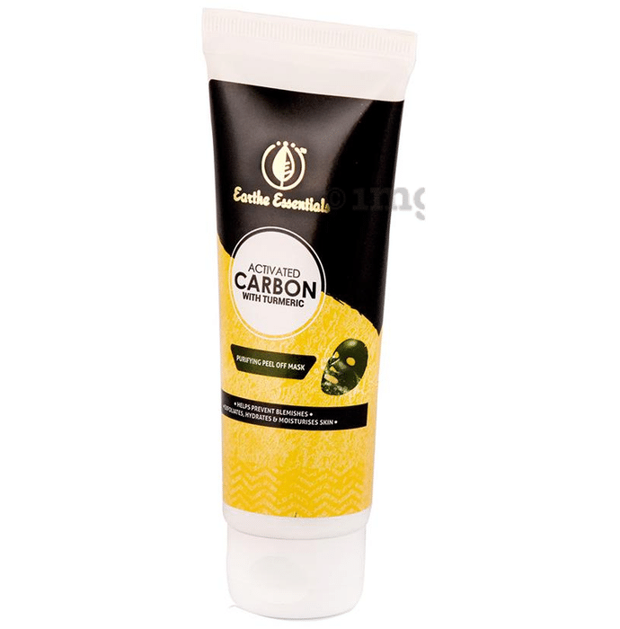 Earthe Essentials Purifying Peel Off Mask Activated Carbon with Turmeric