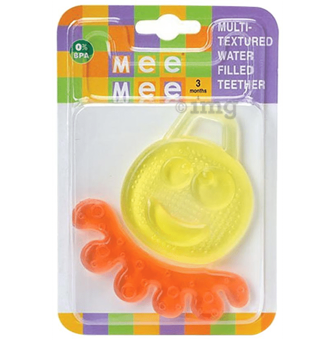 Mee Mee Multi-Textured Water Filled Teether Yellow Pack of 2