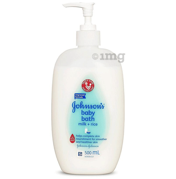 Johnson's Baby Bath Milk + Rice Buy pump bottle of 500.0 ml Liquid at