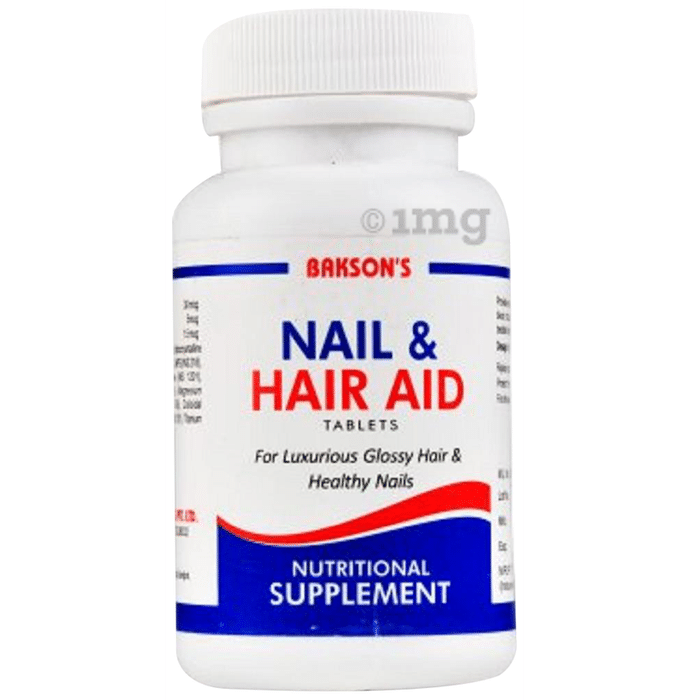 Bakson's Nail Hair aid Multivitamin & multimineral tablets at Rs 175/bottle  | Homeopathic Tablets in Jaipur | ID: 26442053691