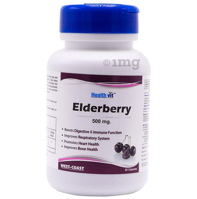 HealthVit Elderberry 500mg Capsule