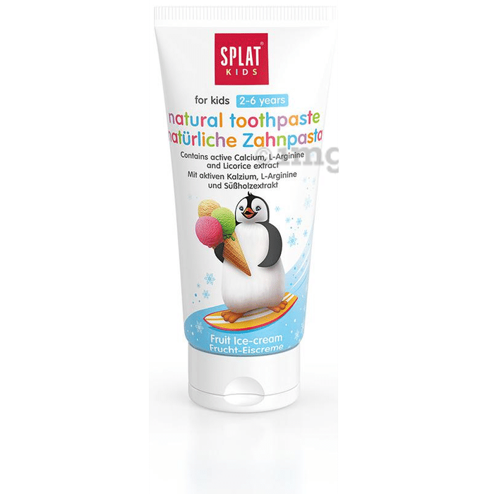 Splat Kids Natural Toothpaste (2-6 Year) Friut Ice-Cream