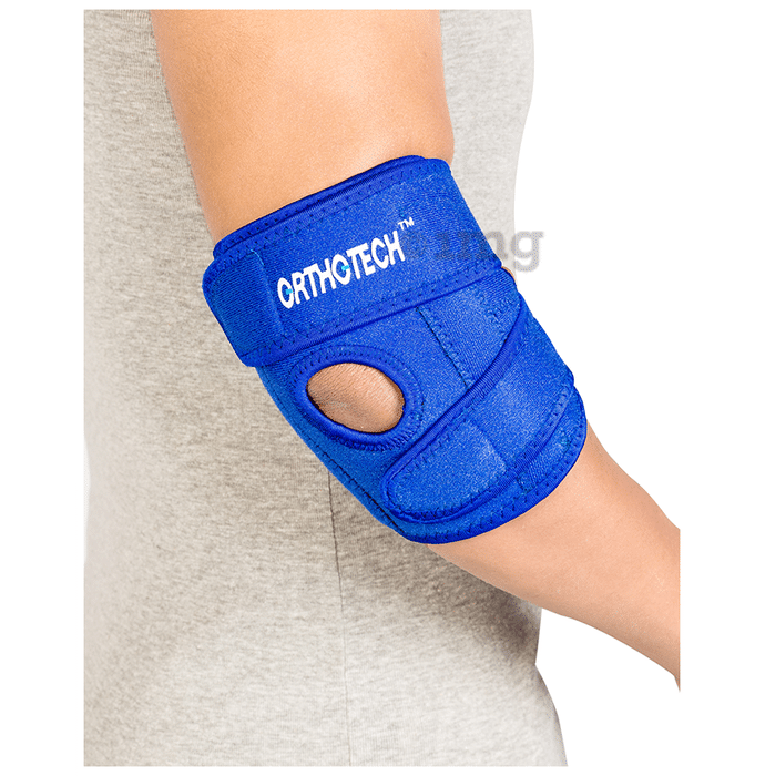 Orthotech OR-3112 Elbow Support with Stays Free Size Blue