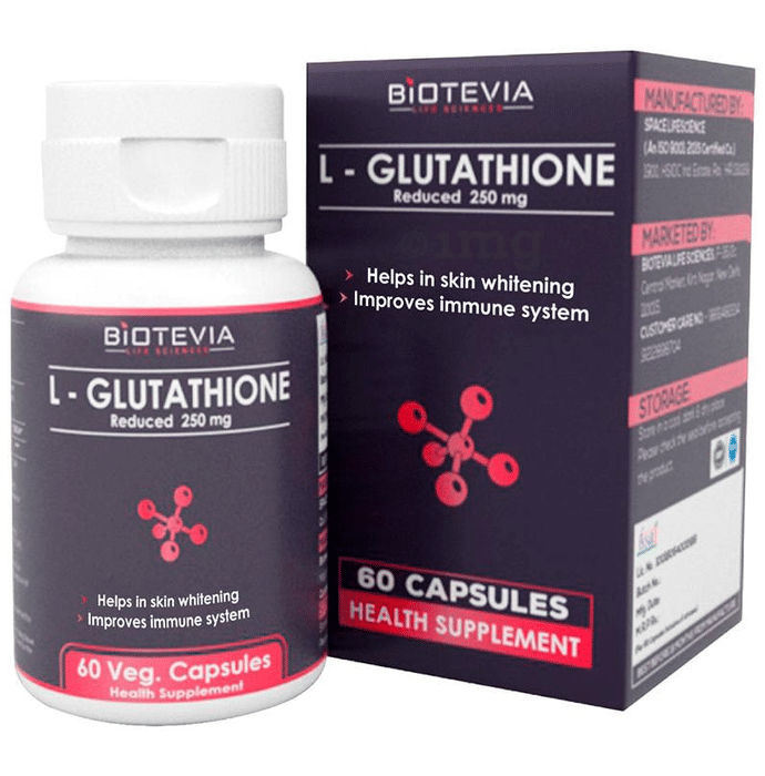 Biotevia Life Sciences L-Glutathione Veg Capsule