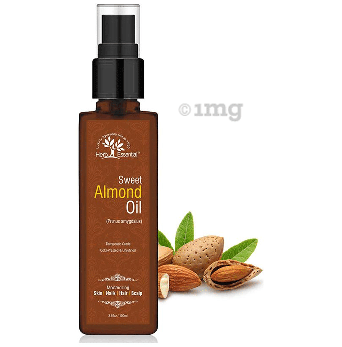 Herb Essential Therapeutic Grade Cold Pressed & Unrefined Sweet Almond Oil